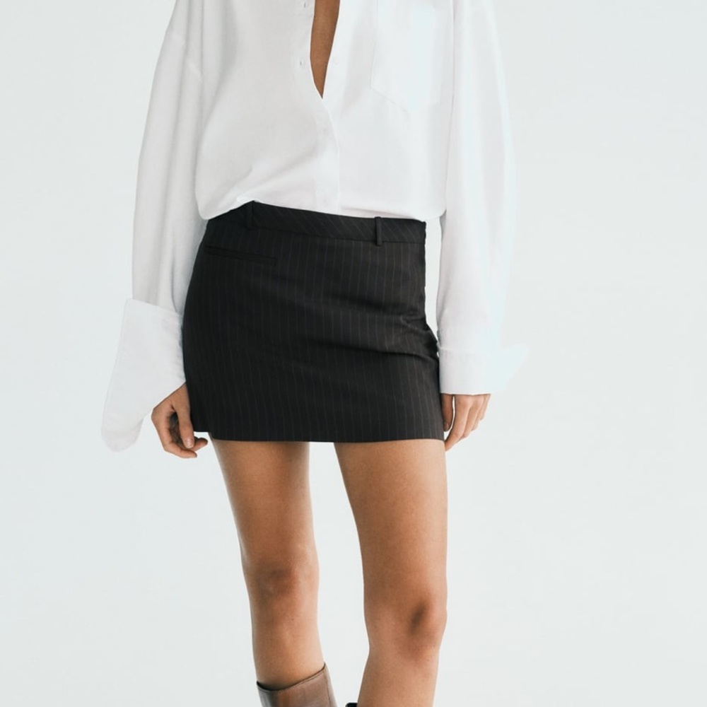 Zara Pinstripe Mini Skirt